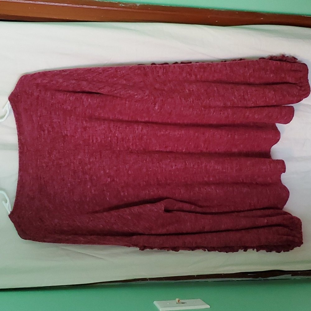 Blue Buttercup Oversized Ruffle Sweater - Picture 13 of 13